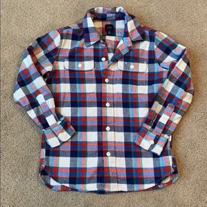 Gap boy size 8 flannel shirt